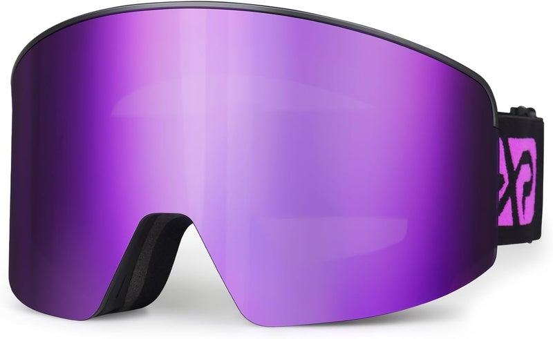 EXP VISION Ski/Snowboard Goggles, Magnetic Lens Snow Goggles with Anti-Fog & UV400 Protection for Men & Women - Image 1